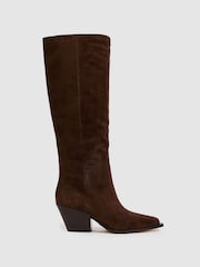Paige Suede Knee-High Boots - Bild 1 von 4