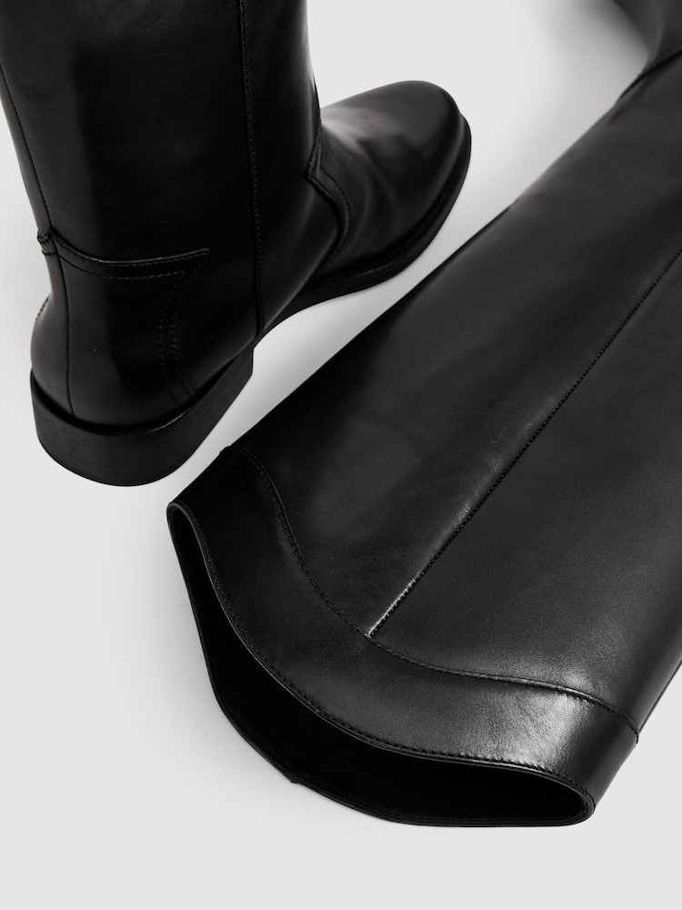 Paige Leather Knee-High Riding Boots - Imagen 4 de 4