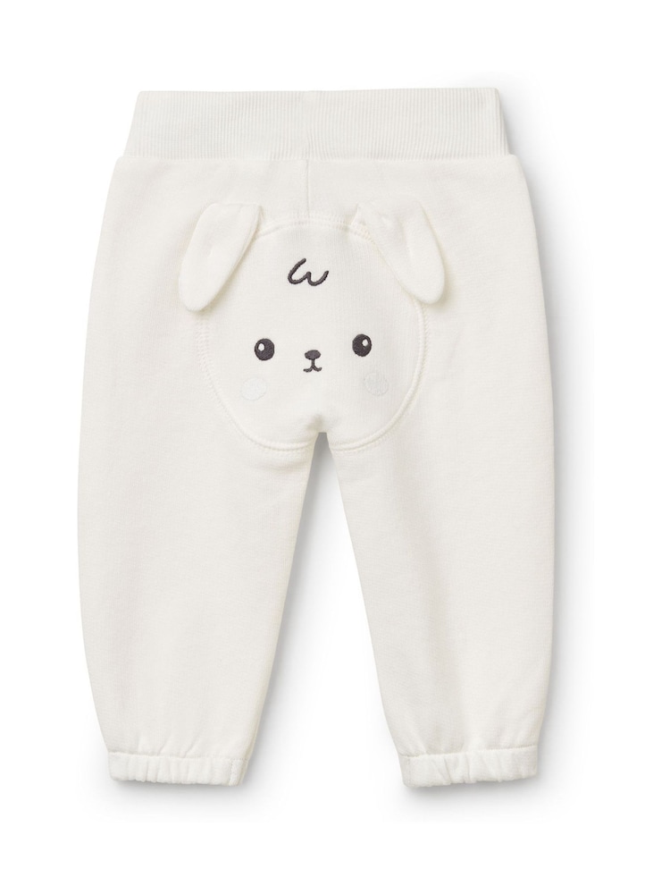 Benetton Baby Animal Print Fleece 100% Cotton Leggings - Image 1 of 3