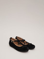 Phase Eight Black Velvet Shoes - Image 4 of 6
