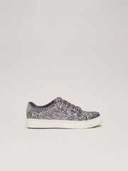 Phase Eight Grey Glitter Trainers - Image 1 of 4