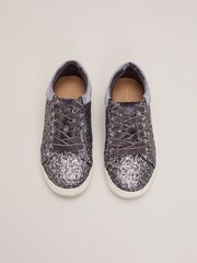 Phase Eight Grey Glitter Trainers - Image 3 of 4