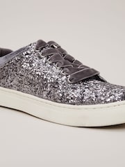 Phase Eight Grey Glitter Trainers - Image 4 of 4