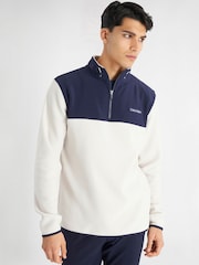 بني - Calvin Klein Golf Hybrid Polar Fleece - صورة 1 من 8