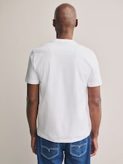 Blanco - Corte slim - Regular Fit Signature SUPIMA® Cotton Crew Neck T-Shirt - Imagen 3 de 6