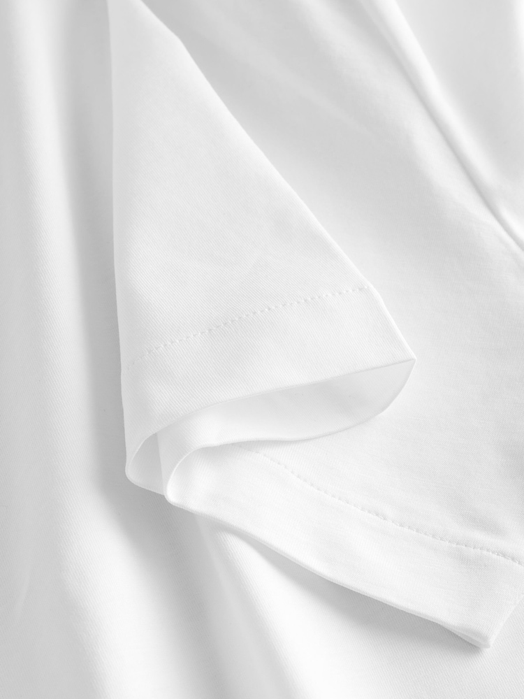 Blanco - Corte slim - Regular Fit Signature SUPIMA® Cotton Crew Neck T-Shirt - Imagen 6 de 6