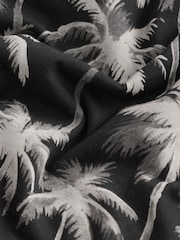Black Palm All-Over Print Short Sleeve 100% Cotton Polo Shirt (3-16yrs) - Image 8 of 9