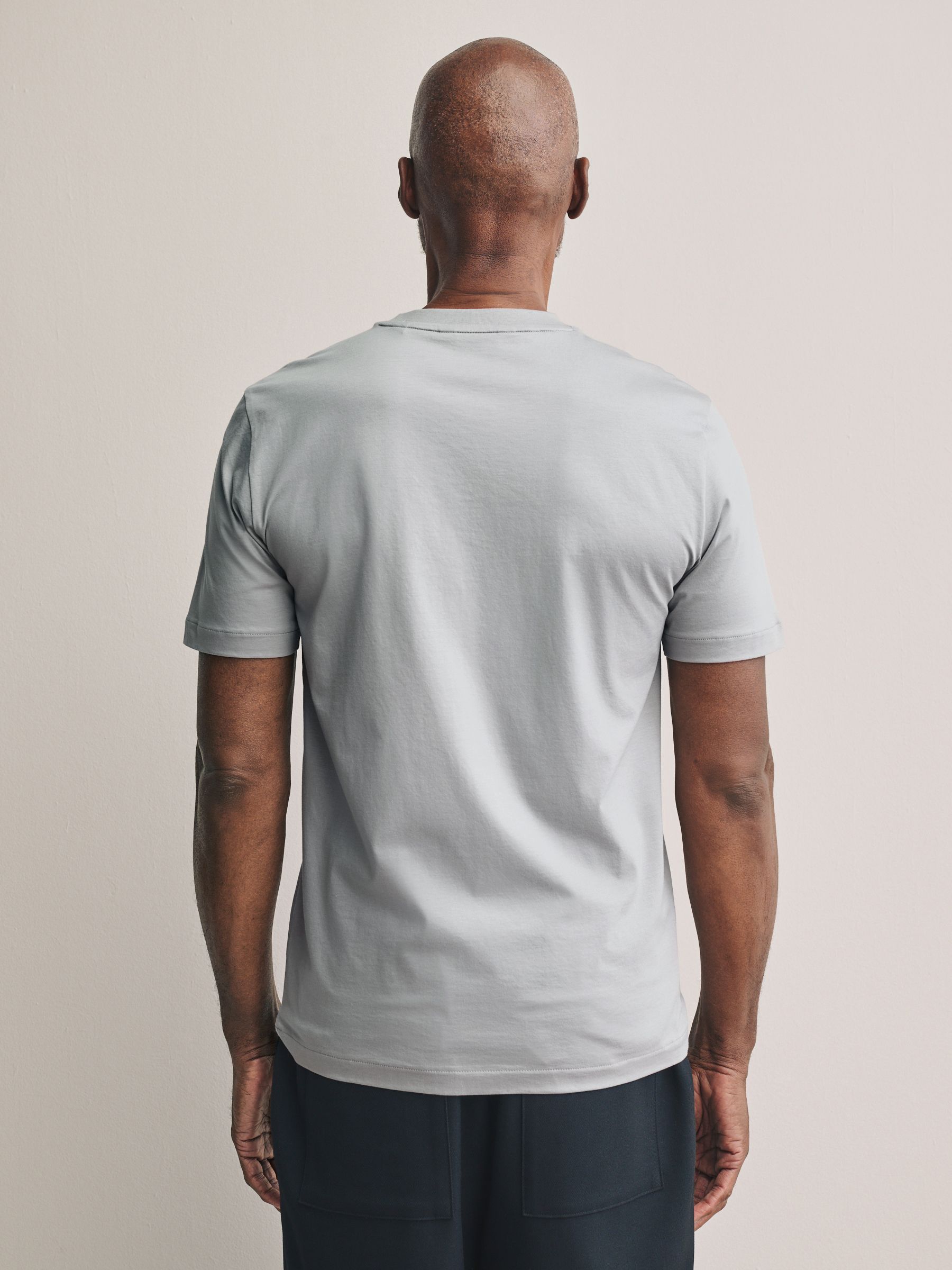 Satın al Gri - İnce Uyum - Signature SUPIMA® Cotton Sıfır Yaka