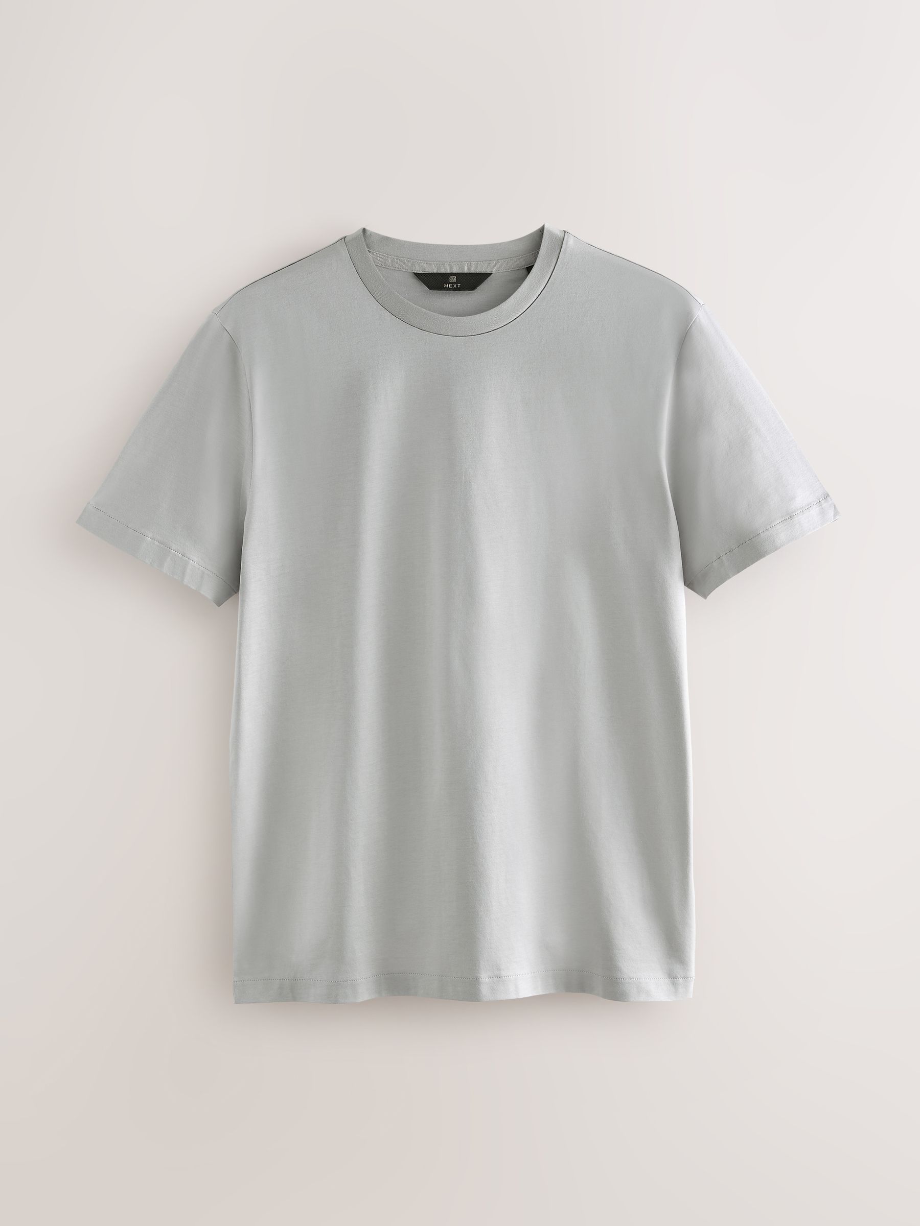 Buy Grey Slim Fit Signature SUPIMA® Cotton Crew Neck T-Shirt from