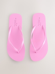 self. Pink Self. Beach Flip Flops - Image 1 of 9