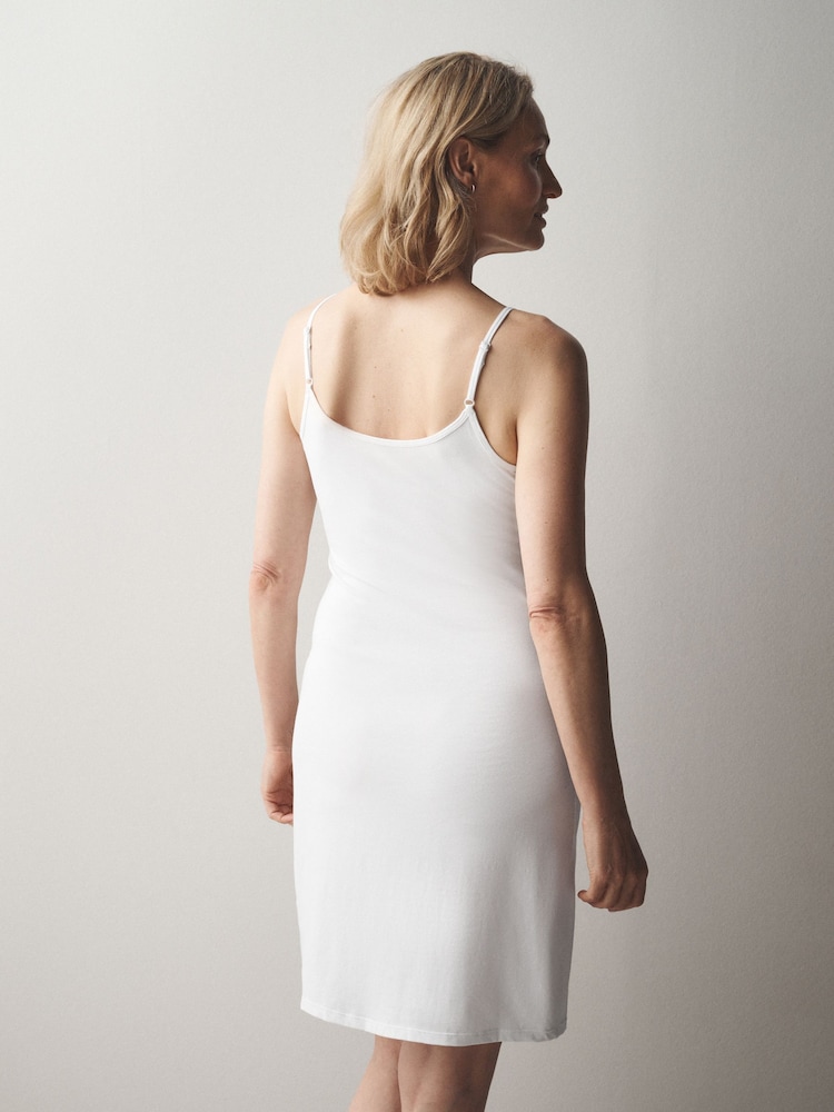 cotton white slip dress The Slip Dress: White Cotton Voile  Cou Cou Intimates