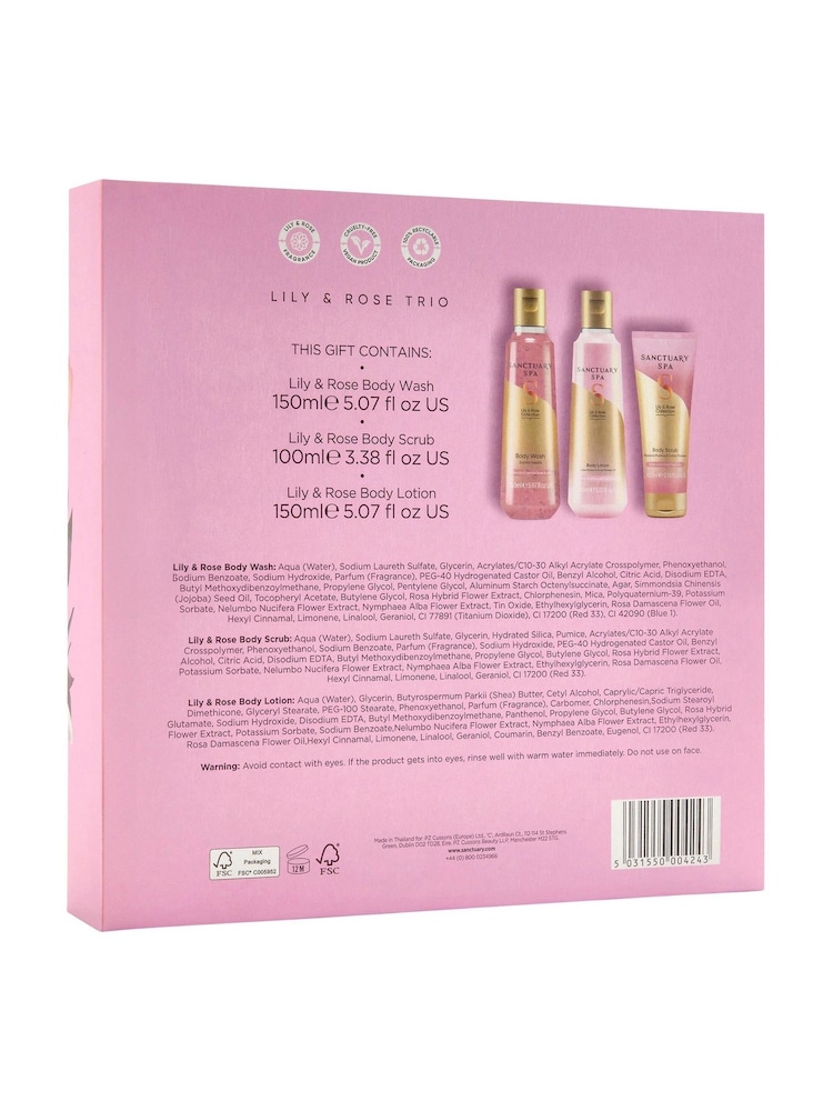 Sanctuary Spa Lily & Rose Heros Trio Gift Set - Image 5 of 5