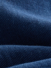 Dark Blue Lightweight Boxy 100% Cotton Denim Shirt - Image 8 of 8