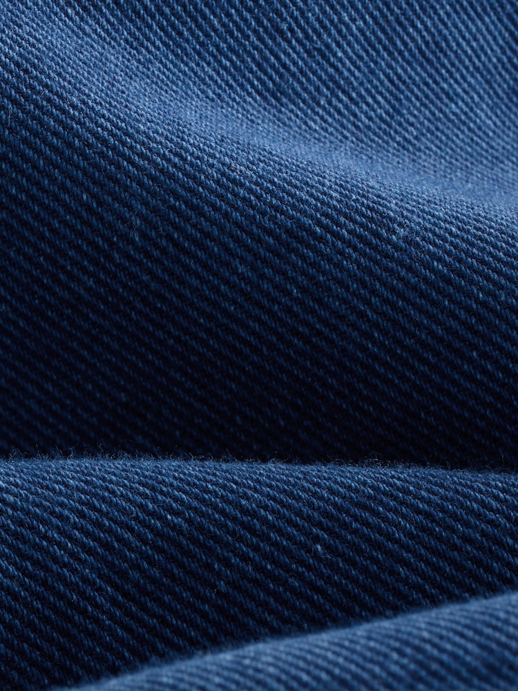 Dunkelblau - Lightweight Boxy 100% Cotton Denim Shirt - Bild 8 von 8 Dunkelblau - Lightweight Boxy 100% Cotton Denim Shirt - Bild 8 von 8