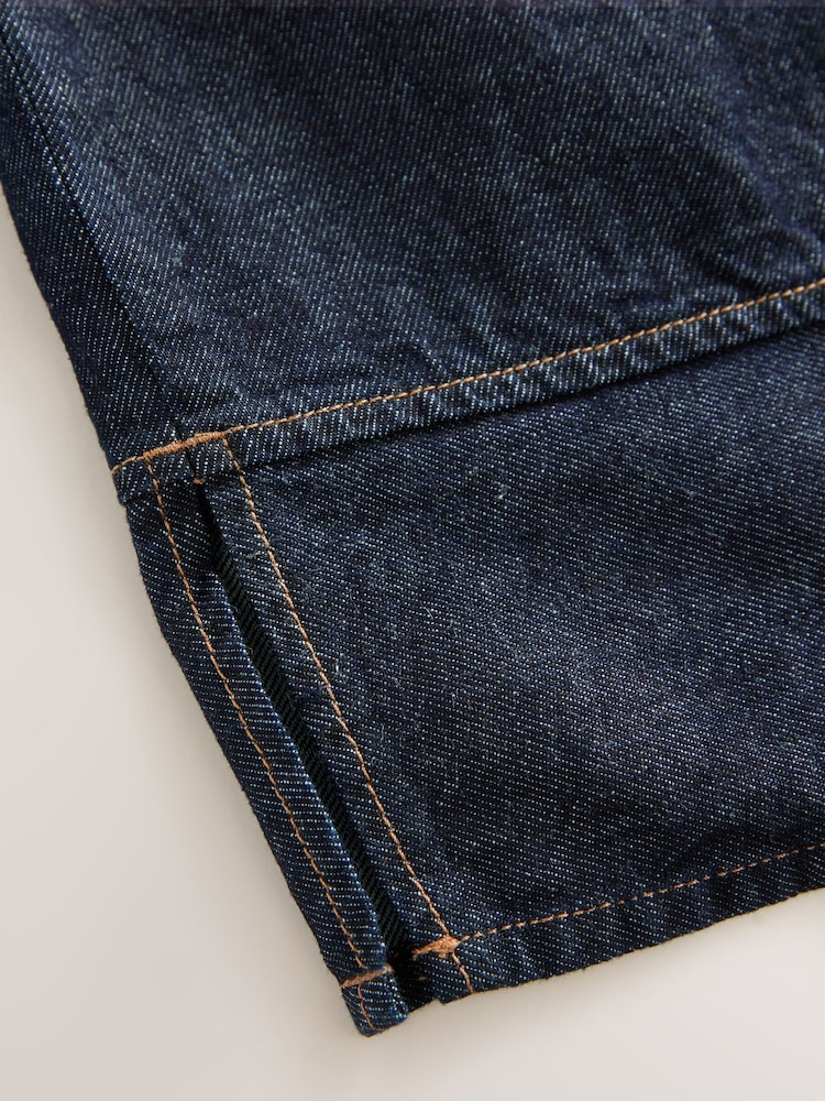 Rinse Blue Fuller Bust Round Neck Denim 100% Cotton Shell Top - Image 3 of 3 Rinse Blue Fuller Bust Round Neck Denim 100% Cotton Shell Top - Image 3 of 3