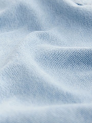 Bleach Blue Oversize Denim 100% Cotton Shirt - Image 7 of 7