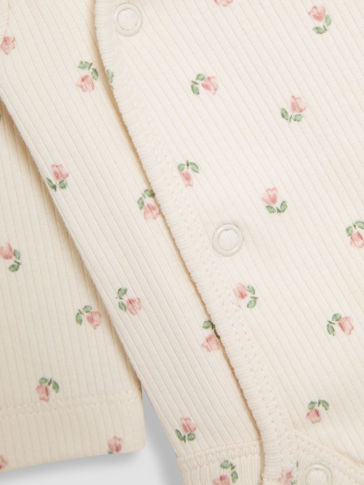 JoJo Maman Bébé Natural 3 Piece Body Trousers and Hat Set - Image 9 of 9
