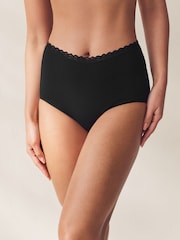 Black Menopause Friendly Cooling Cotton Full Knickers - Image 1 of 7