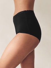 Black Menopause Friendly Cooling Cotton Full Knickers - Image 2 of 7