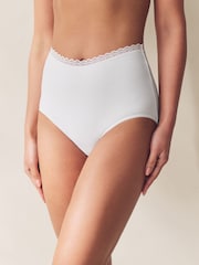 Blanco - Menopause Friendly Cooling Cotton Full Knickers - Imagen 1 de 6
