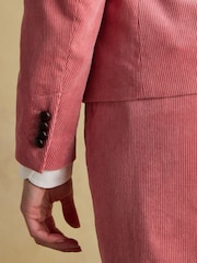Fernhill Pink Corduroy Double Breasted Blazer - Image 7 of 11
