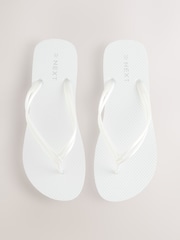 White Beach Flip Flops - Image 1 of 5