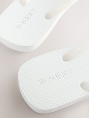 White Beach Flip Flops - Image 4 of 5