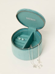 Green Turtle Embroidered Travel Jewellery Box - Image 2 of 2