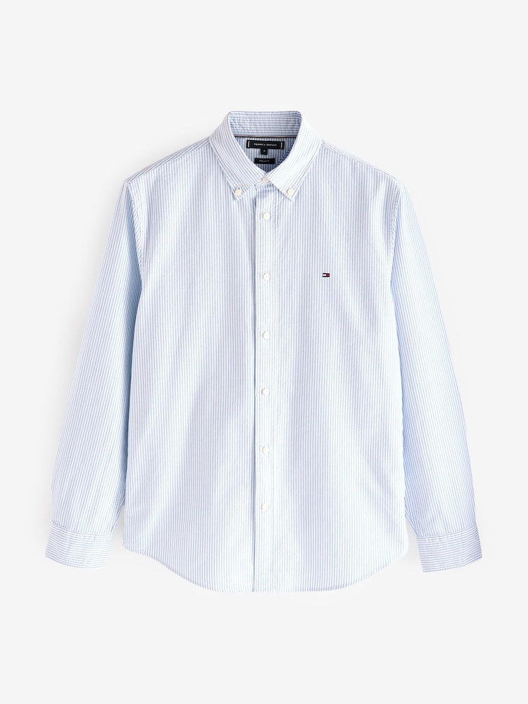 Tommy Hilfiger Blue Heritage Oxford Shirt - Image 1 of 5
