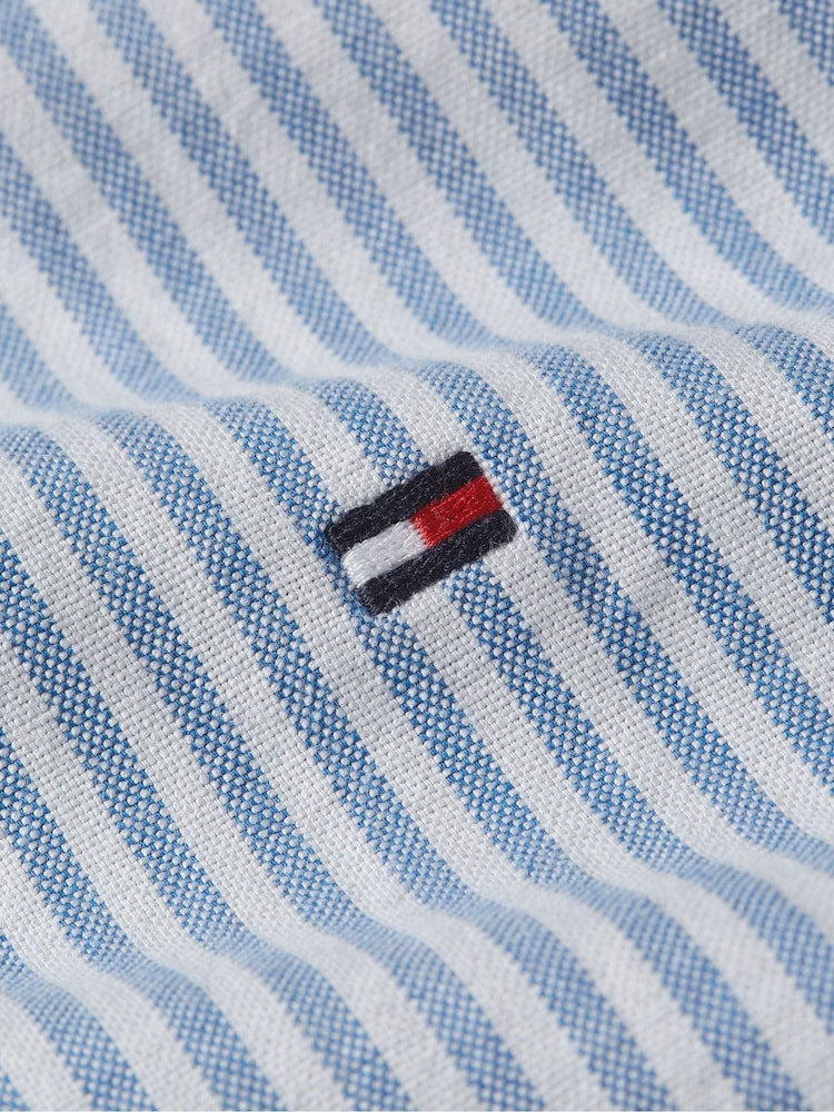 Tommy Hilfiger Blue Heritage Oxford Shirt - Image 5 of 5