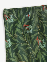 Green Festive Christmas Bauble Printed Satin Midi Skirt - Image 5 of 7