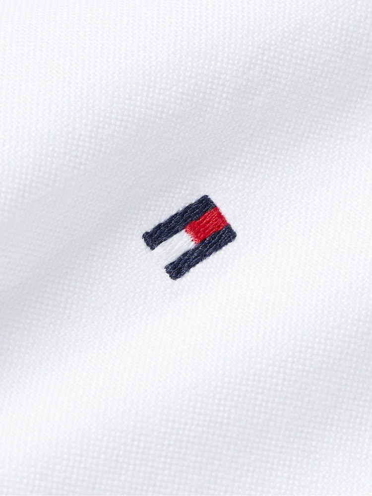 Tommy Hilfiger White Solid Heritage Oxford Shirt - Image 4 of 4