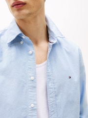 Tommy Hilfiger Blue Solid Heritage Oxford Shirt - Image 3 of 8