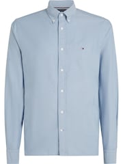 Tommy Hilfiger Blue Solid Heritage Oxford Shirt - Image 5 of 8