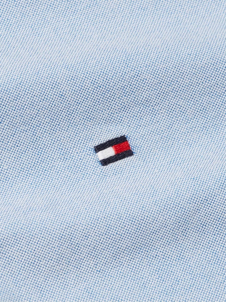 Tommy Hilfiger Blue Solid Heritage Oxford Shirt - Image 8 of 8