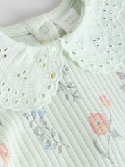 Pink and White Floral Baby Jersey Short Sleeve Tops 3 Pack - Image 9 of 11