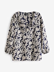 Friends Like These Black Curves Ruffle Front Puff Sleeve Blouse - Image 5 of 5