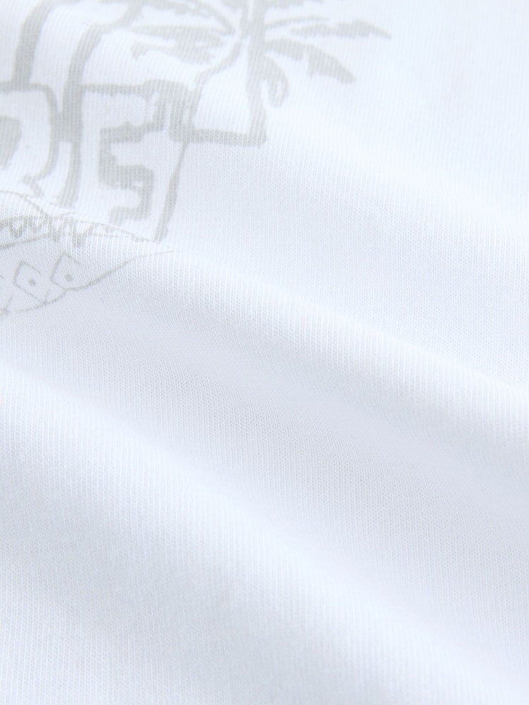 White Back Print - T-shirt décontracté à manches courtes imprimé graphique (3-16ans) - Image 3 of 4