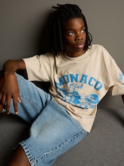Stone Monaco Racing Relaxed Fit Short Sleeve Graphic Print T-Shirt (3-16yrs) - Image 2 of 8
