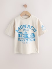 Stone Monaco Racing Relaxed Fit Short Sleeve Graphic Print T-Shirt (3-16yrs) - Image 5 of 8