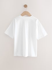White Nyc Cartoon Relaxed Fit Short Sleeve Graphic Print T-Shirt (3-16yrs) - Image 2 of 4