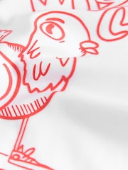 White Nyc Cartoon Relaxed Fit Short Sleeve Graphic Print T-Shirt (3-16yrs) - Image 3 of 4