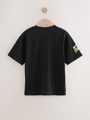 Black Graffiti Relaxed Fit Short Sleeve Graphic Print T-Shirt (3-16yrs) - Image 2 of 4