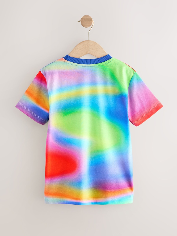 Multicolor brillantes - Camiseta de corte estándar y manga corta con estampado integral (3-16 años) - Imagen 2 de 4 Multicolor brillantes - Camiseta de corte estándar y manga corta con estampado integral (3-16 años) - Imagen 2 de 4