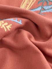 Rust Textured Relaxed Fit 100% Cotton Short Sleeve T-Shirt (3-16yrs) - Image 3 of 4