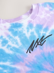 Purple/Blue Relaxed Fit Tie Dye Graphic Print Short Sleeve T-Shirt (3-16yrs) - Image 9 of 9
