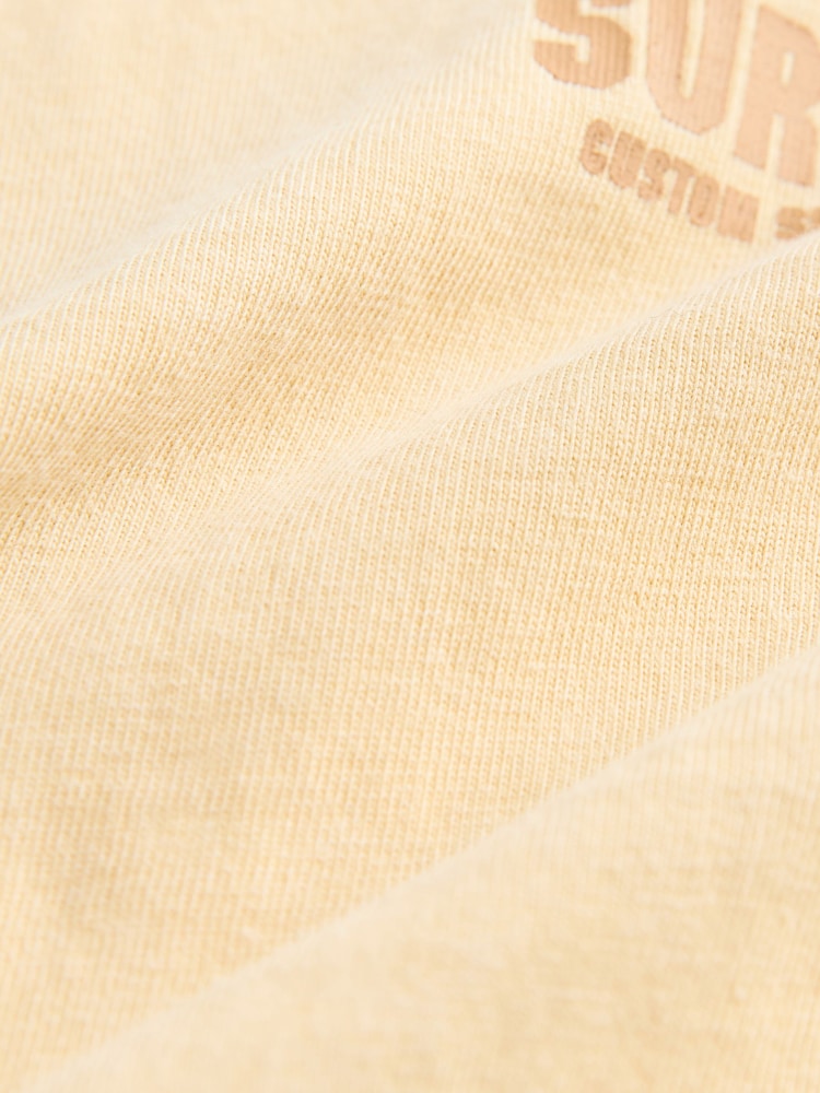 Yellow Back Print Relaxed Fit Washed Short Sleeve Graphic Print 100% Cotton T-Shirt (3-16yrs) - Image 3 of 4