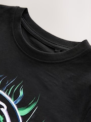 Black/Multi Gorilla Regular Fit Short Sleeve All-Over Print 100% Cotton T-Shirt (3-16yrs) - Image 3 of 4