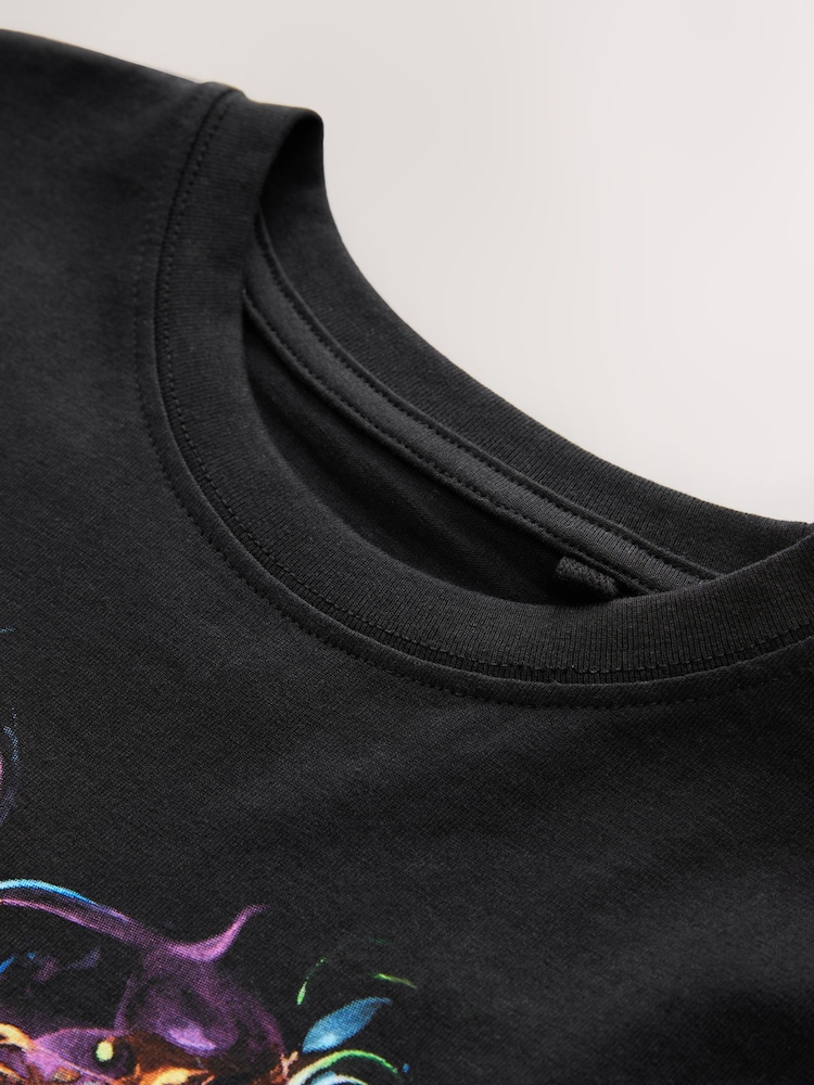 Black/Multi Controller Regular Fit Short Sleeve All-Over Print T-Shirt (3-16yrs) - Image 3 of 4