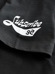 Black/White Skull Relaxed Fit Short Sleeve Graphic Print T-Shirt (3-16yrs) - Image 4 of 4